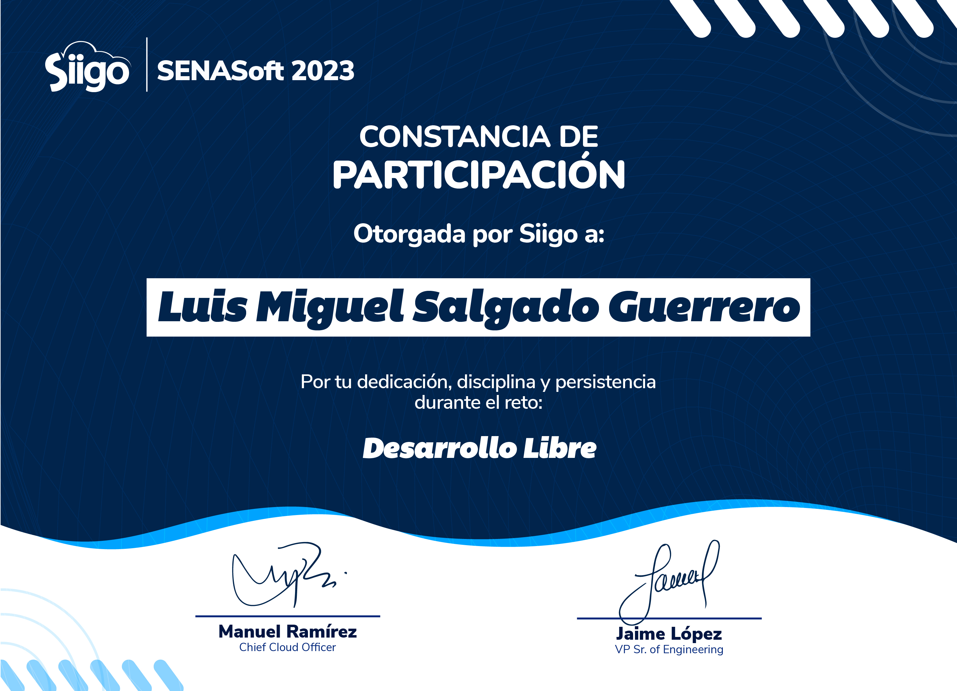 Constancia de participación